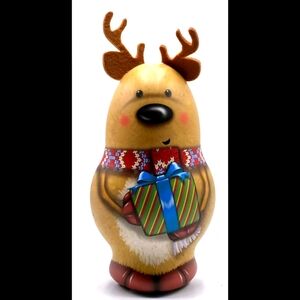 Collectible Russell Stover Christmas Candy Tin Reindeer - Limited Edition 2023